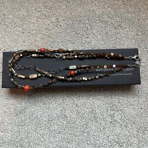 Vintage Silpada Multistrand Coral Necklace